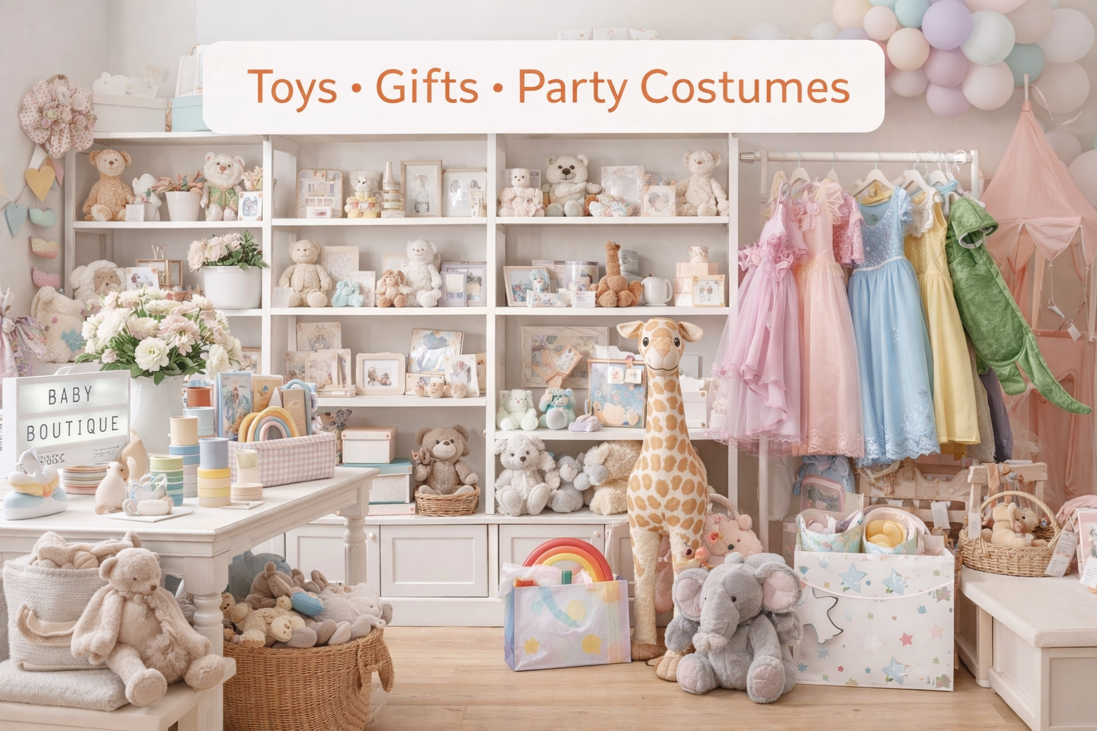 Toys, Gifts & Party Costumes