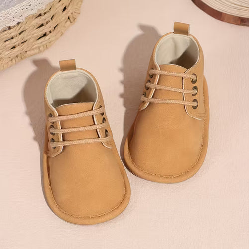 Baby Soft Sole High-Top Sneakers – Non-Slip First Walking Shoes for Boys & Girls