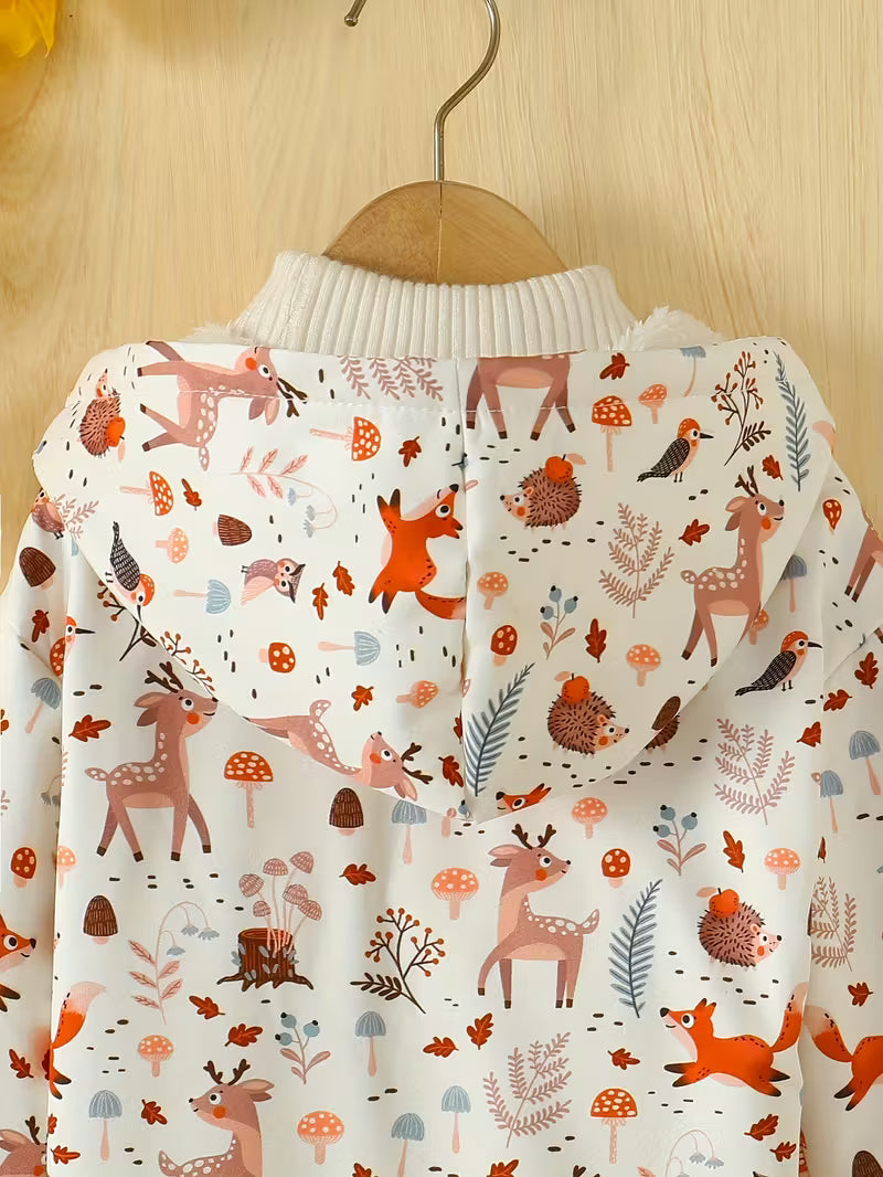 🦌 Little Forest Fawn Plush Winter Jacket